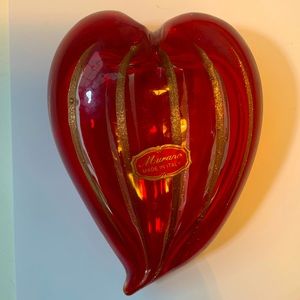 Heart Murano Paperweight
